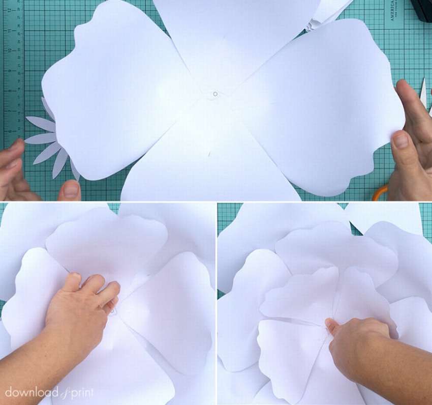 как да направите големи рози от хартия