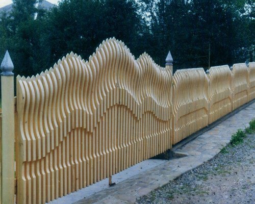 направете сами дървена ограда в страната