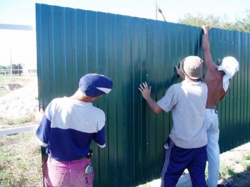 поправете оградата от велпапе