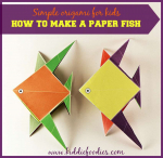 Прости оригами за деца - как да направите риба от хартия