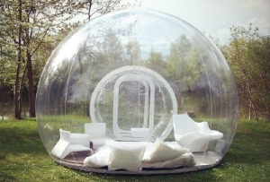 Прозрачна надуваема палатка